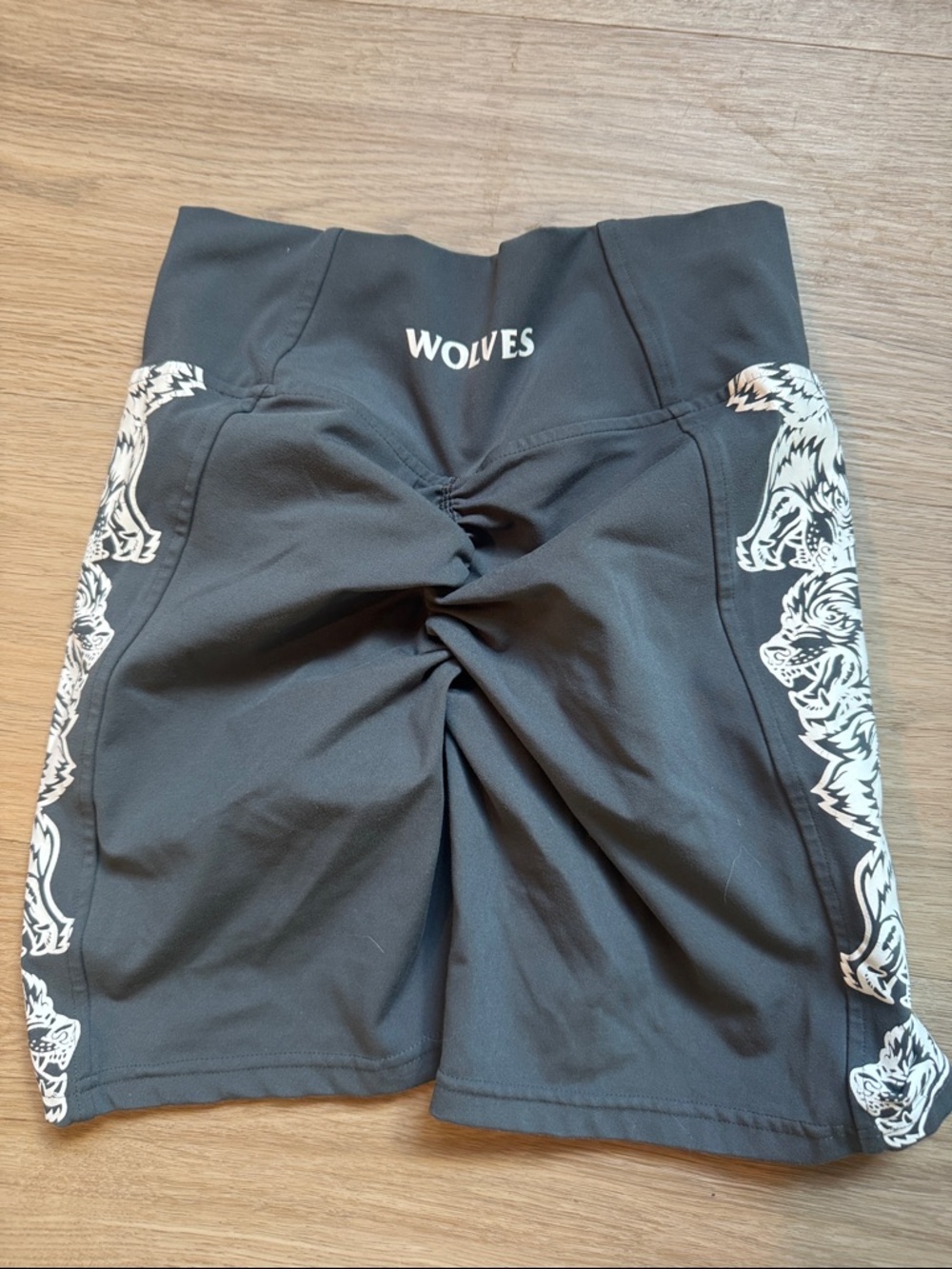 Darc sport Wolves High-Rise Black Women's Athletic Shorts